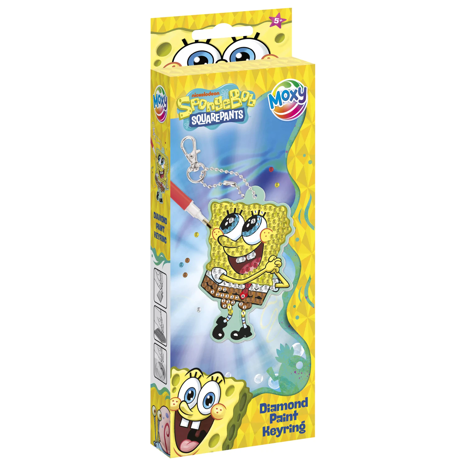 SpongeBob Smile Diamond Schlüsselanhänger Bastelset Produktfoto