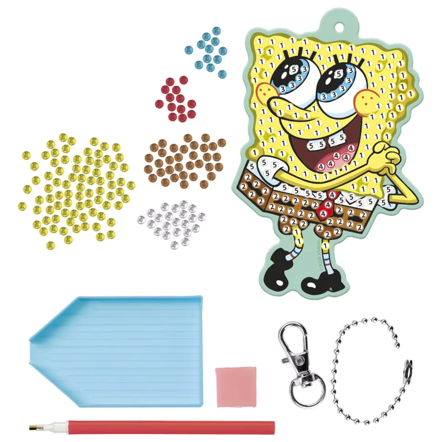 SpongeBob Smile Diamond Schlüsselanhänger Bastelset Produktfoto