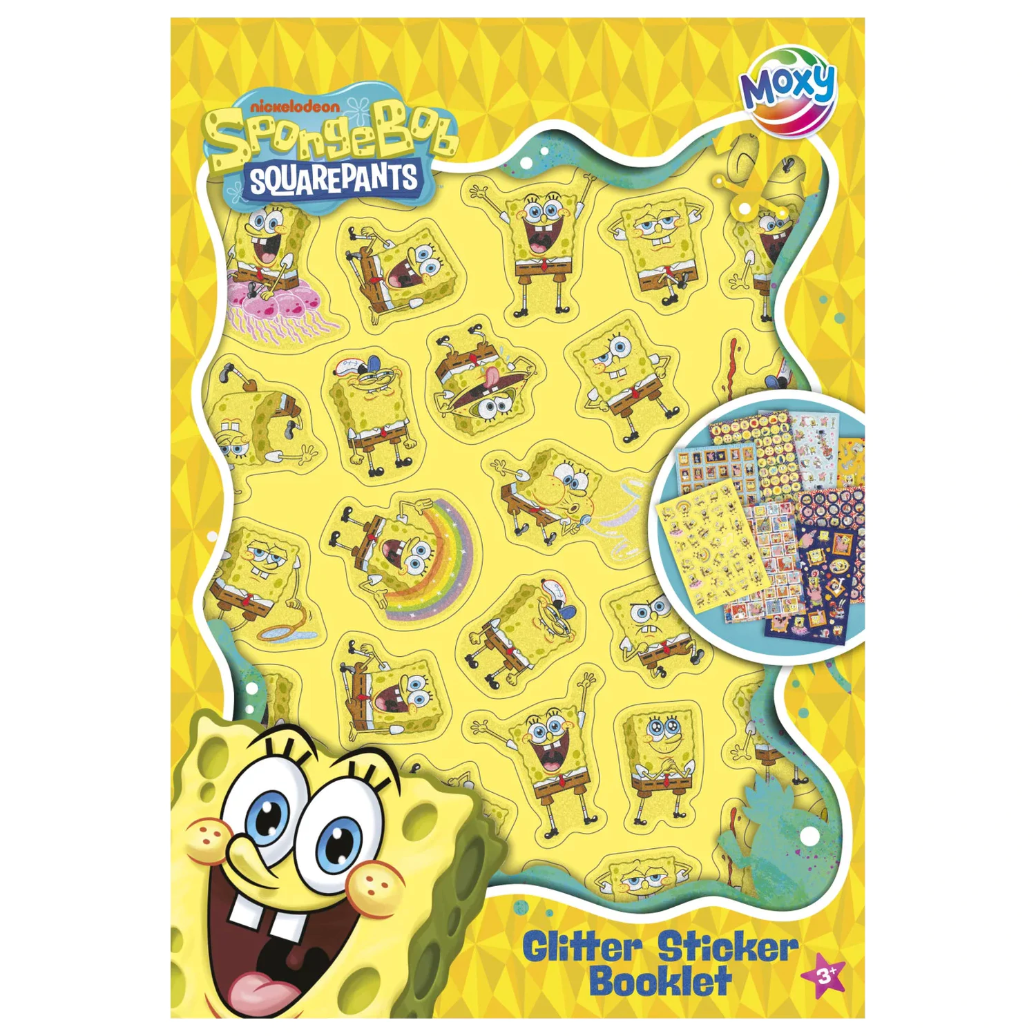 SpongeBob Smile Aufkleber Packung 8 Blätter Produktfoto