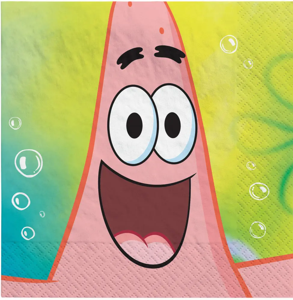SpongeBob Servietten 16er-Pack 33x33 cm Produktfoto