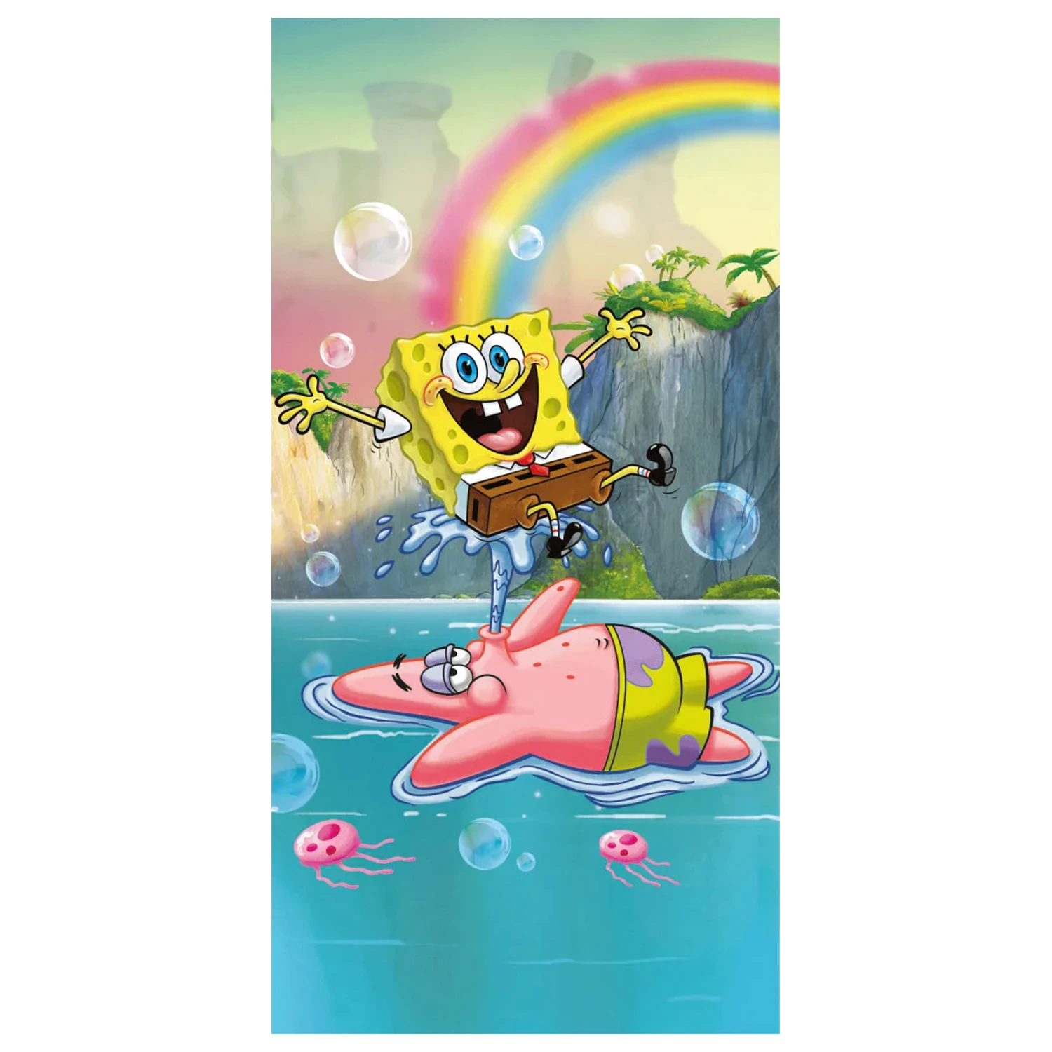 SpongeBob Tropical Duo Handtuch 70x140cm Produktfoto