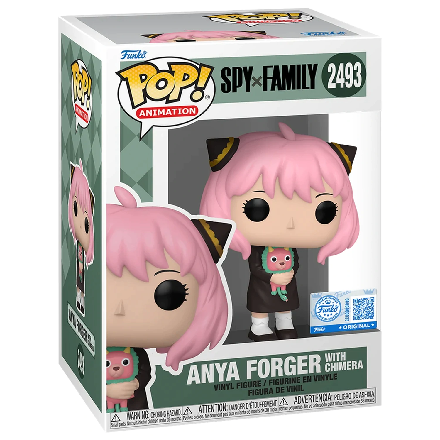 SPY x FAMILY Funko POP Animation Nr. 2493 Anya Forger mit Chimera Produktfoto