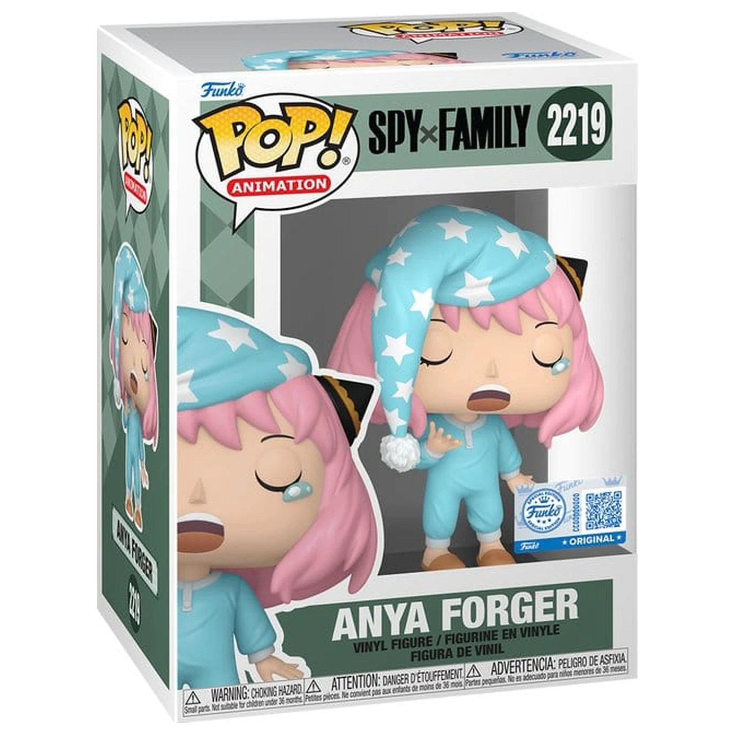 Spy x Family Funko POP! Animation Vinyl Figur Anya Forger (Pajamas) 9 cm Produktfoto