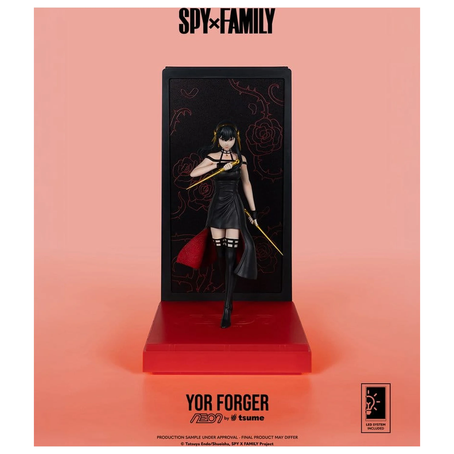 Spy x Family Neon Figur 1/9 Yor Forger 20 Zentimeter Produktfoto