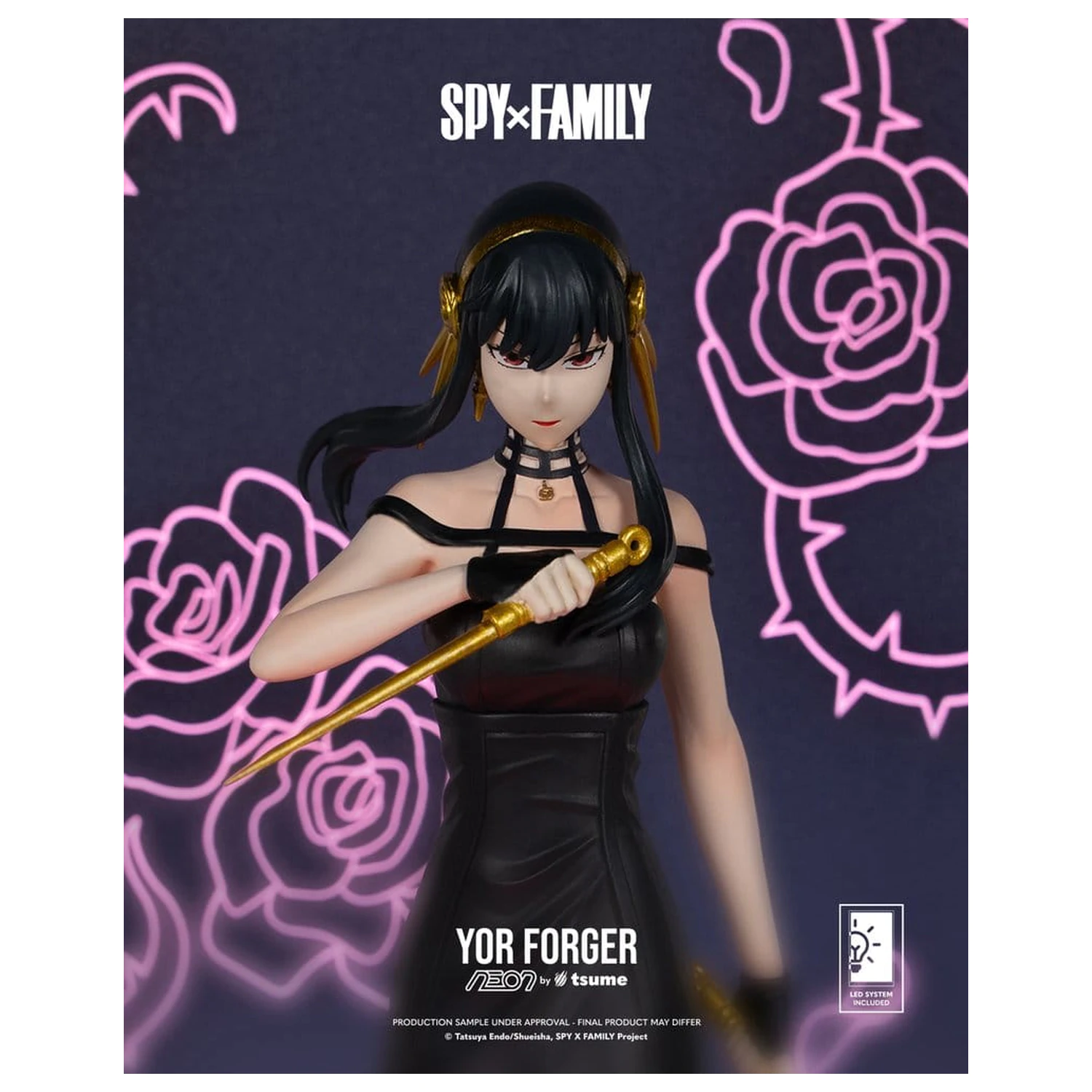 Spy x Family Neon Figur 1/9 Yor Forger 20 Zentimeter Produktfoto