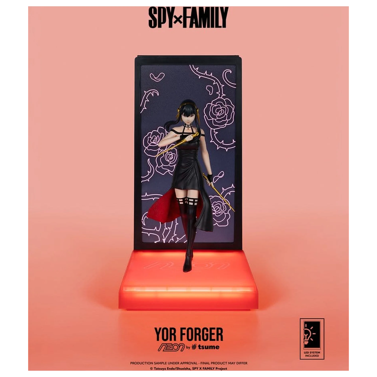 Spy x Family Neon Figur 1/9 Yor Forger 20 Zentimeter Produktfoto