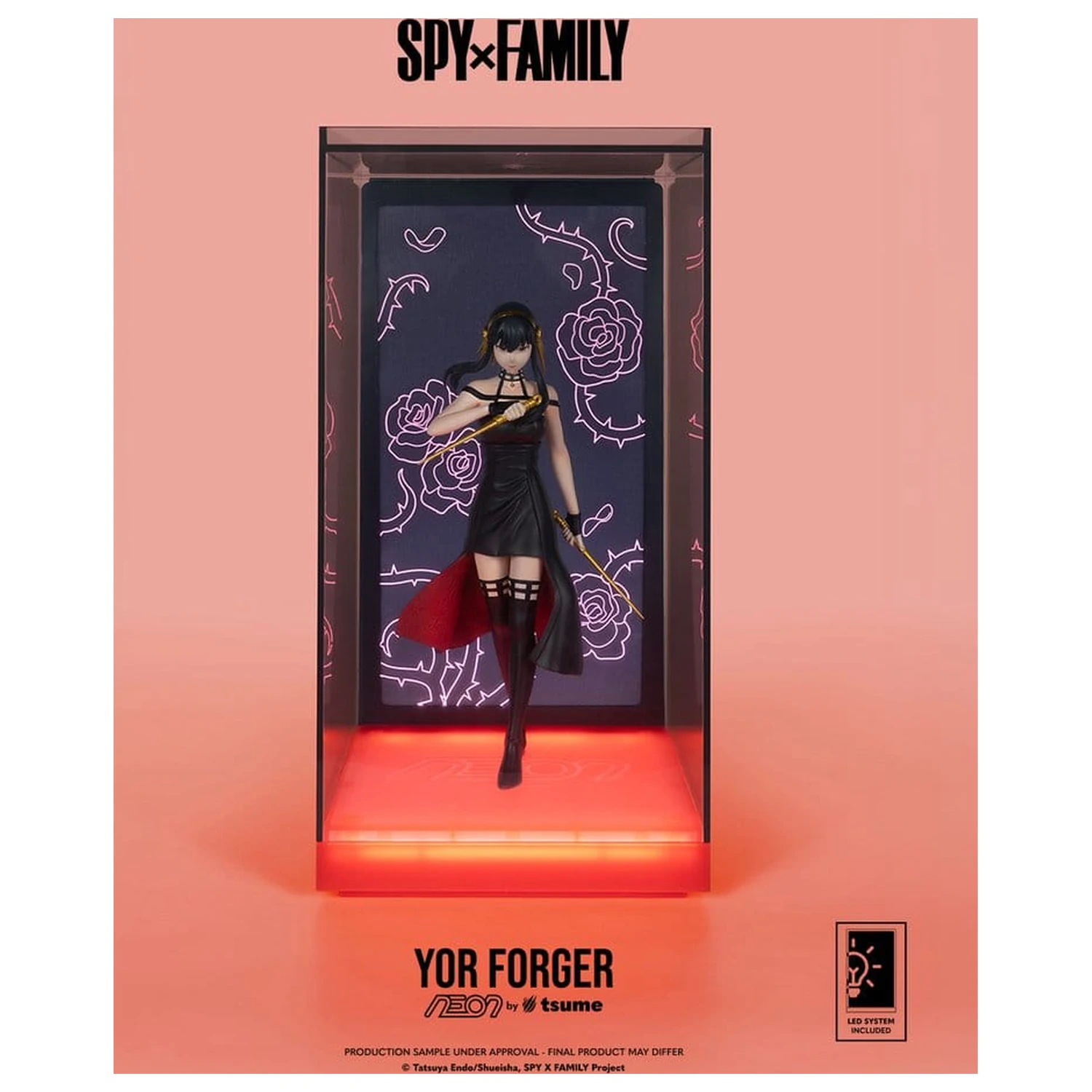 Spy x Family Neon Figur 1/9 Yor Forger 20 Zentimeter Produktfoto