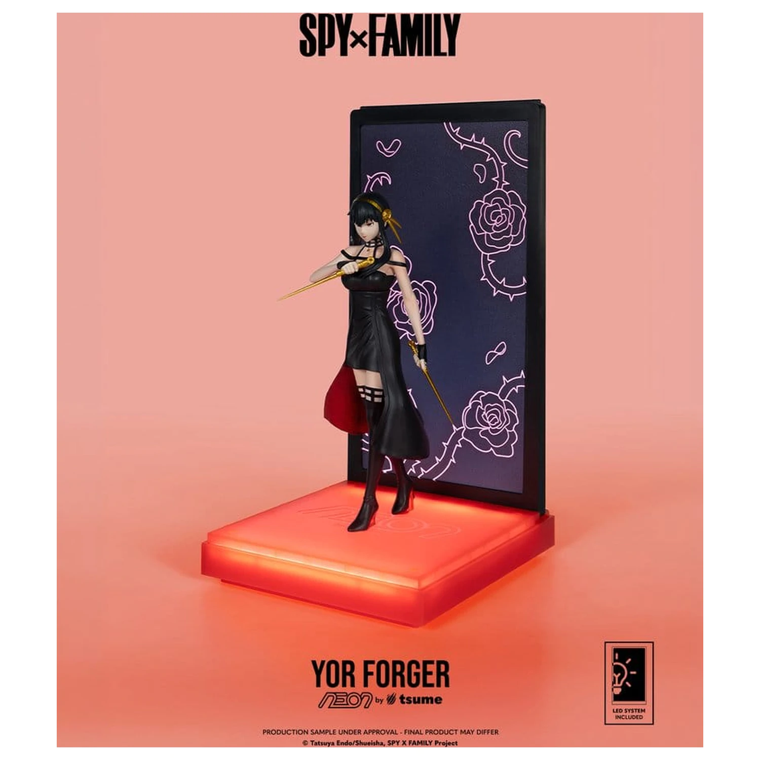 Spy x Family Neon Figur 1/9 Yor Forger 20 Zentimeter Produktfoto
