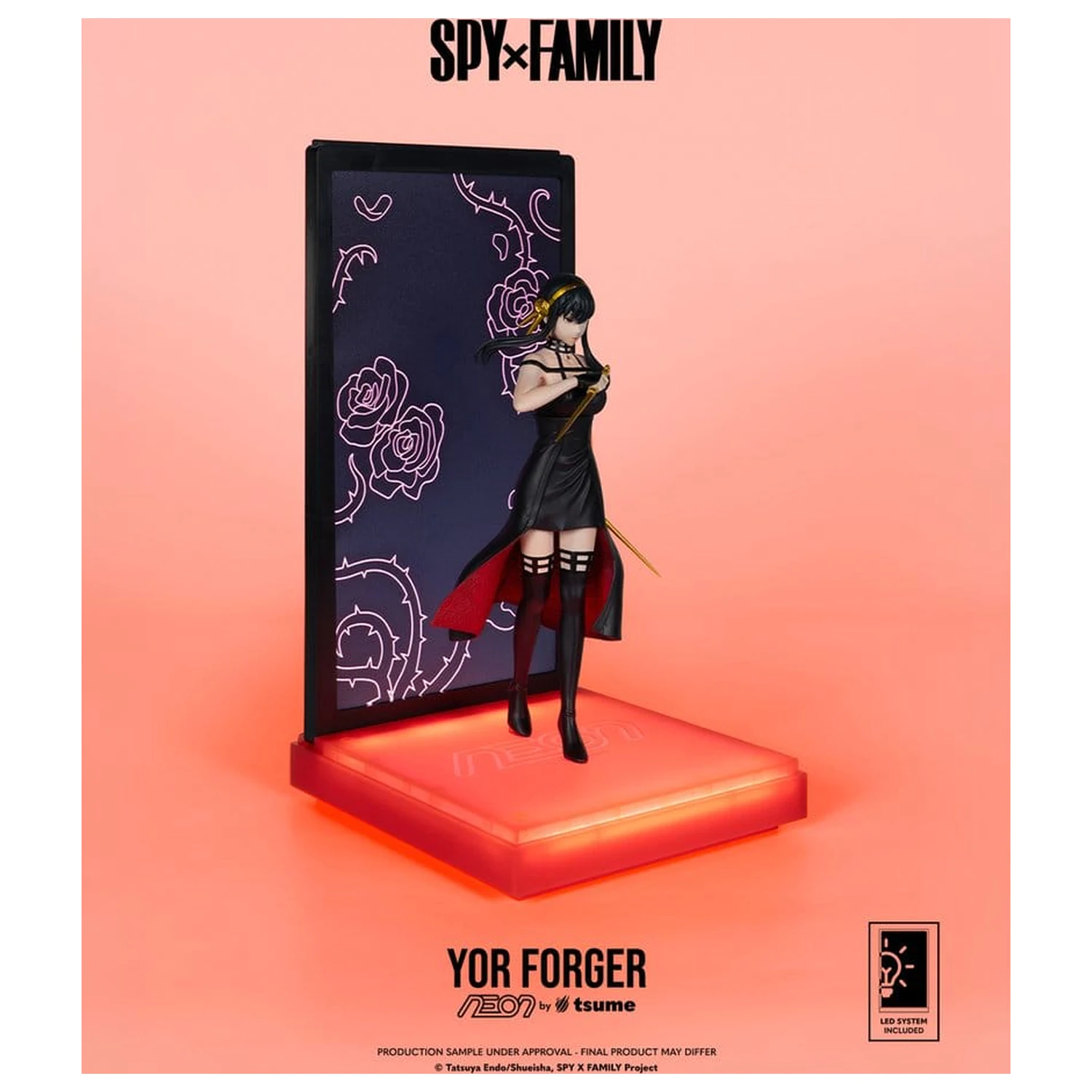 Spy x Family Neon Figur 1/9 Yor Forger 20 Zentimeter Produktfoto