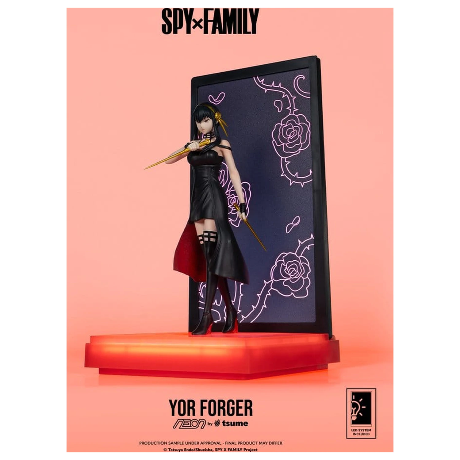 Spy x Family Neon Figur 1/9 Yor Forger 20 Zentimeter Produktfoto
