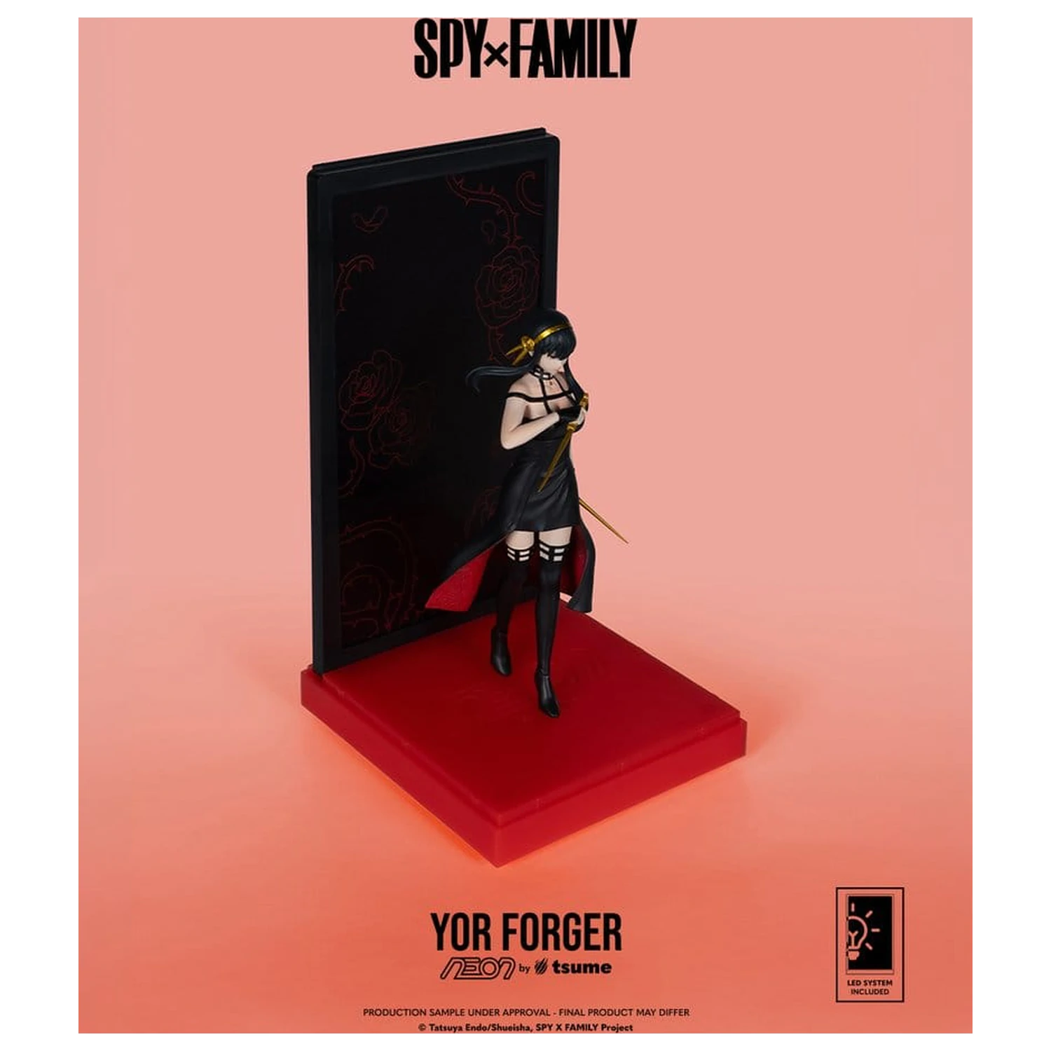Spy x Family Neon Figur 1/9 Yor Forger 20 Zentimeter Produktfoto