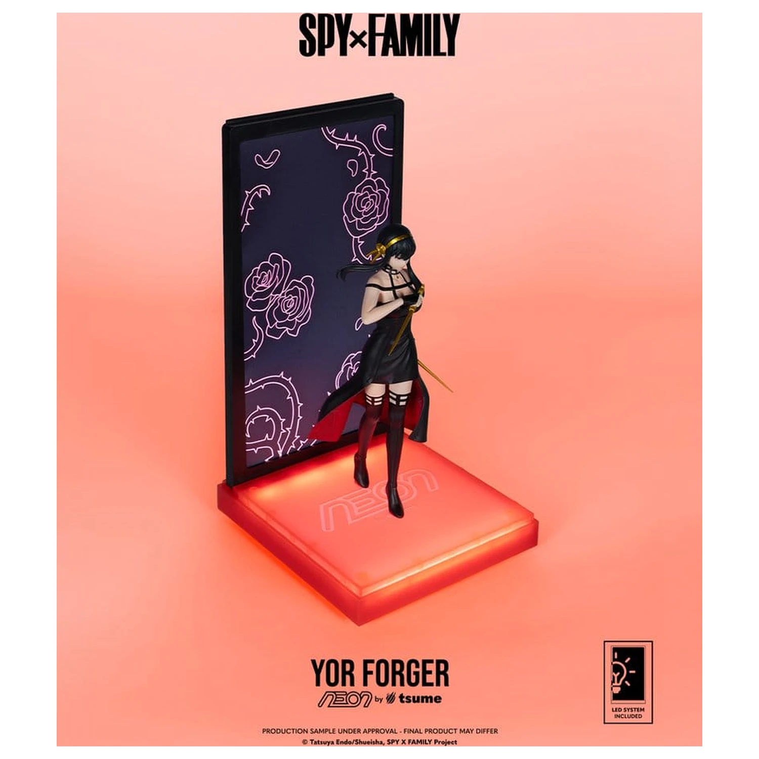 Spy x Family Neon Figur 1/9 Yor Forger 20 Zentimeter Produktfoto