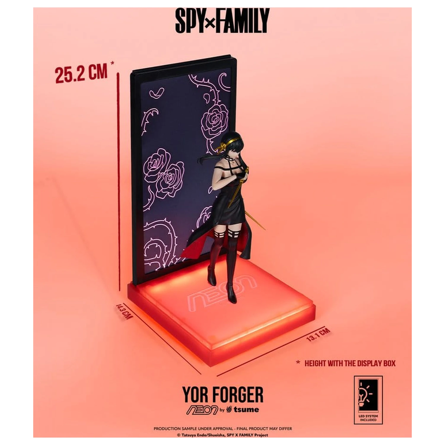 Spy x Family Neon Figur 1/9 Yor Forger 20 Zentimeter Produktfoto