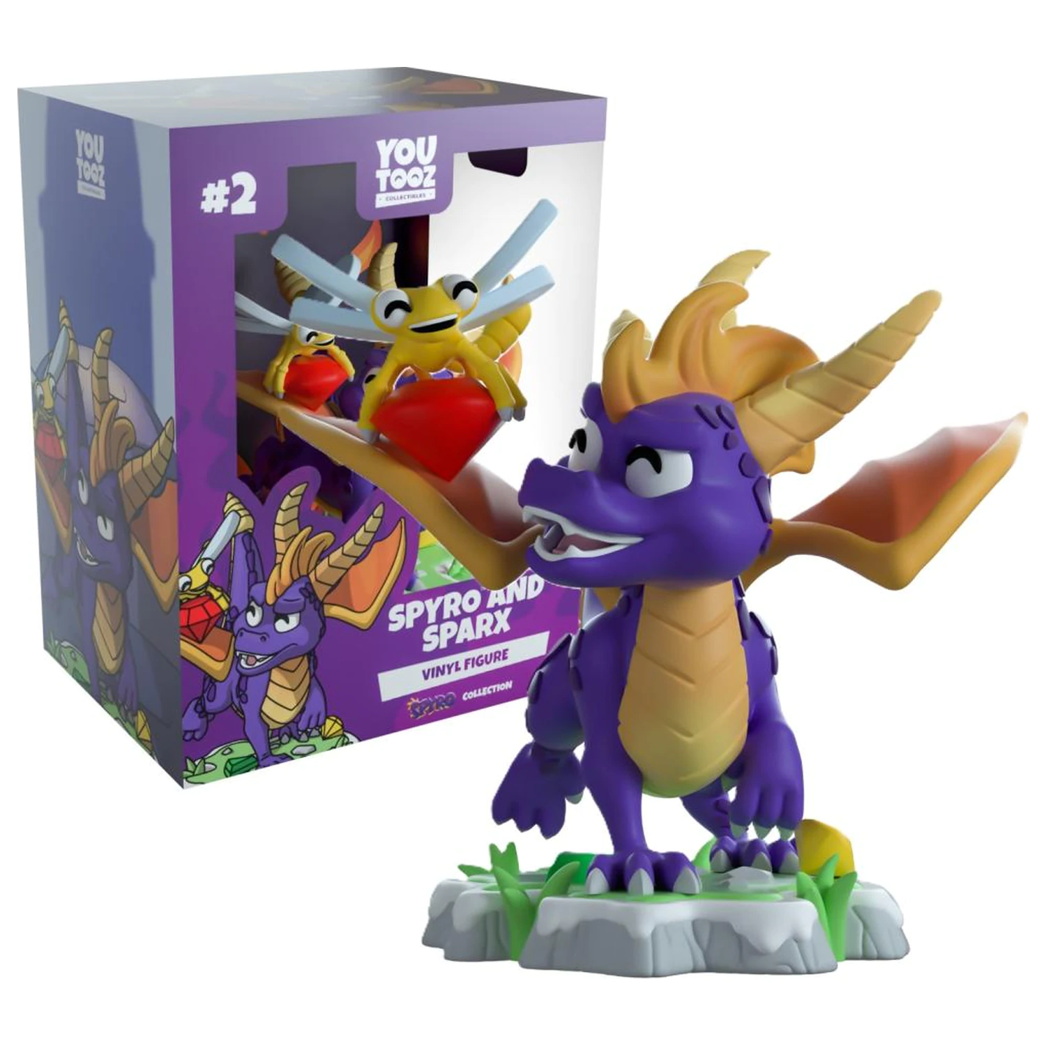 Spyro und Sparx Figur Youtooz 9 cm Produktfoto