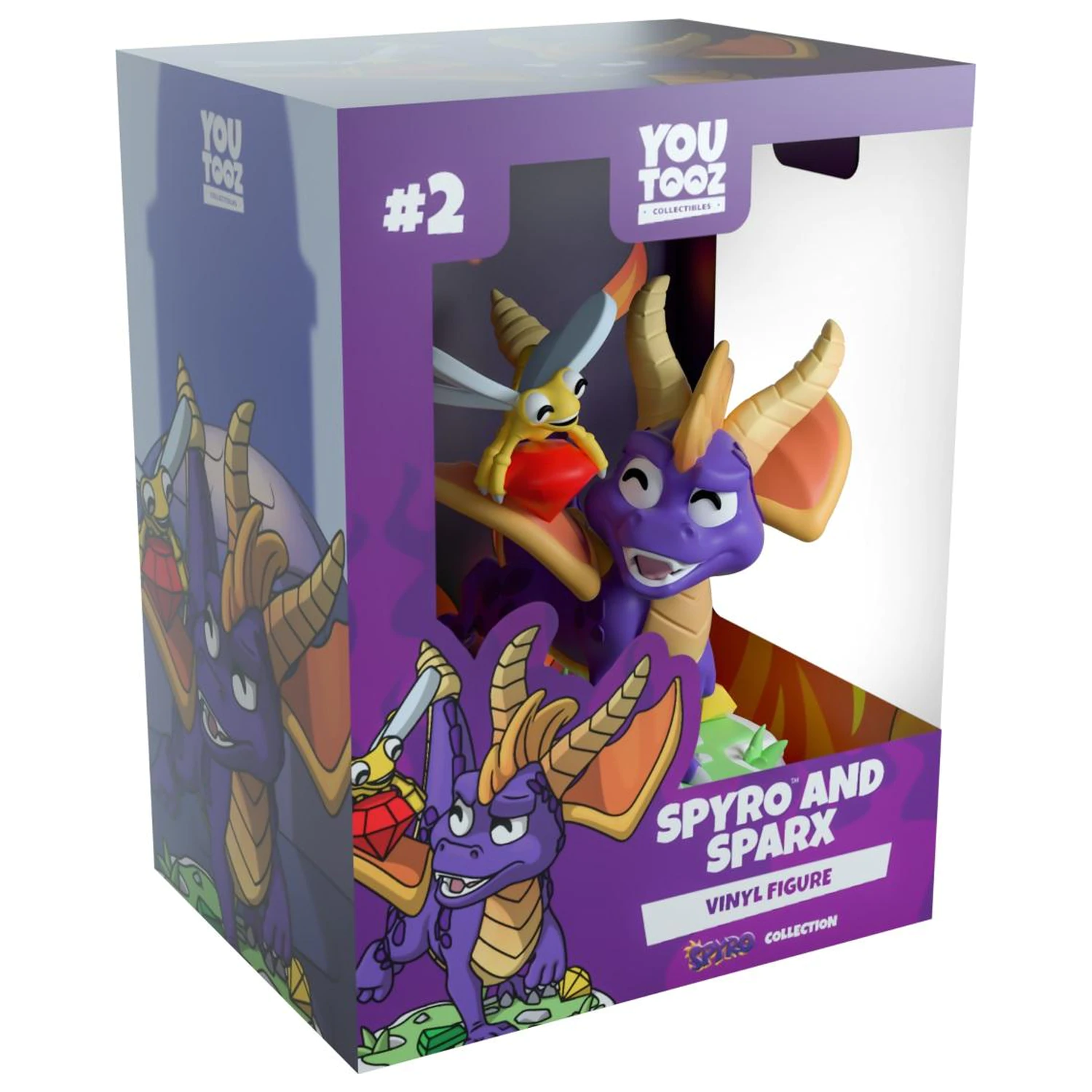 Spyro und Sparx Figur Youtooz 9 cm Produktfoto