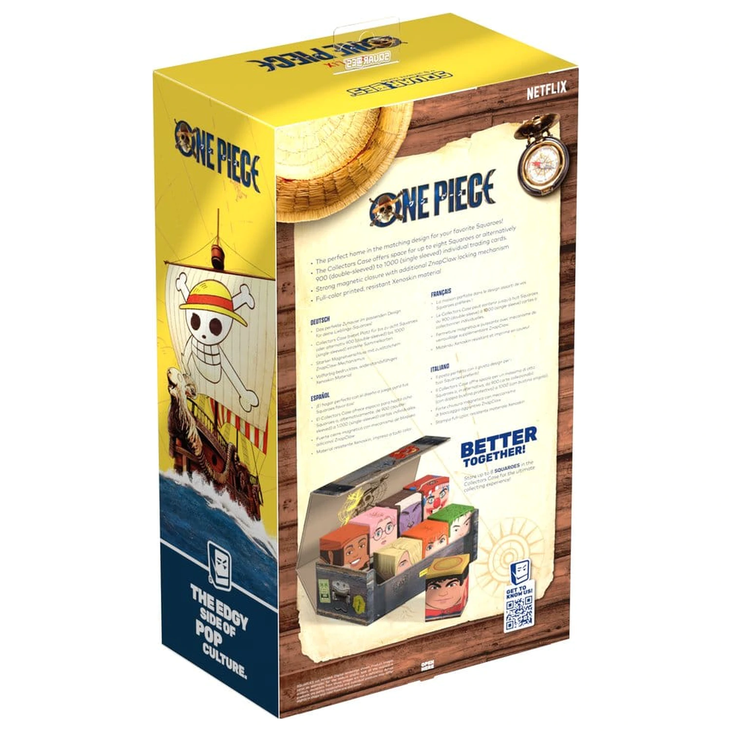 Squaroes Collectors Case 800 ONE PIECE - Holztruhe Produktfoto