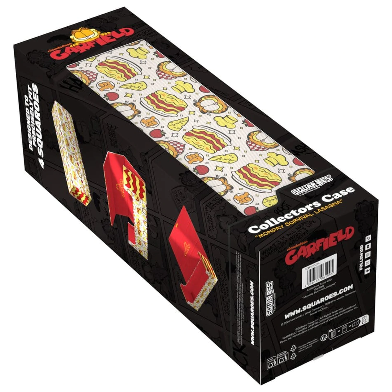 Squaroes Squaroe Garfield Sammlerbox - Monday Survival Lasagna Produktfoto