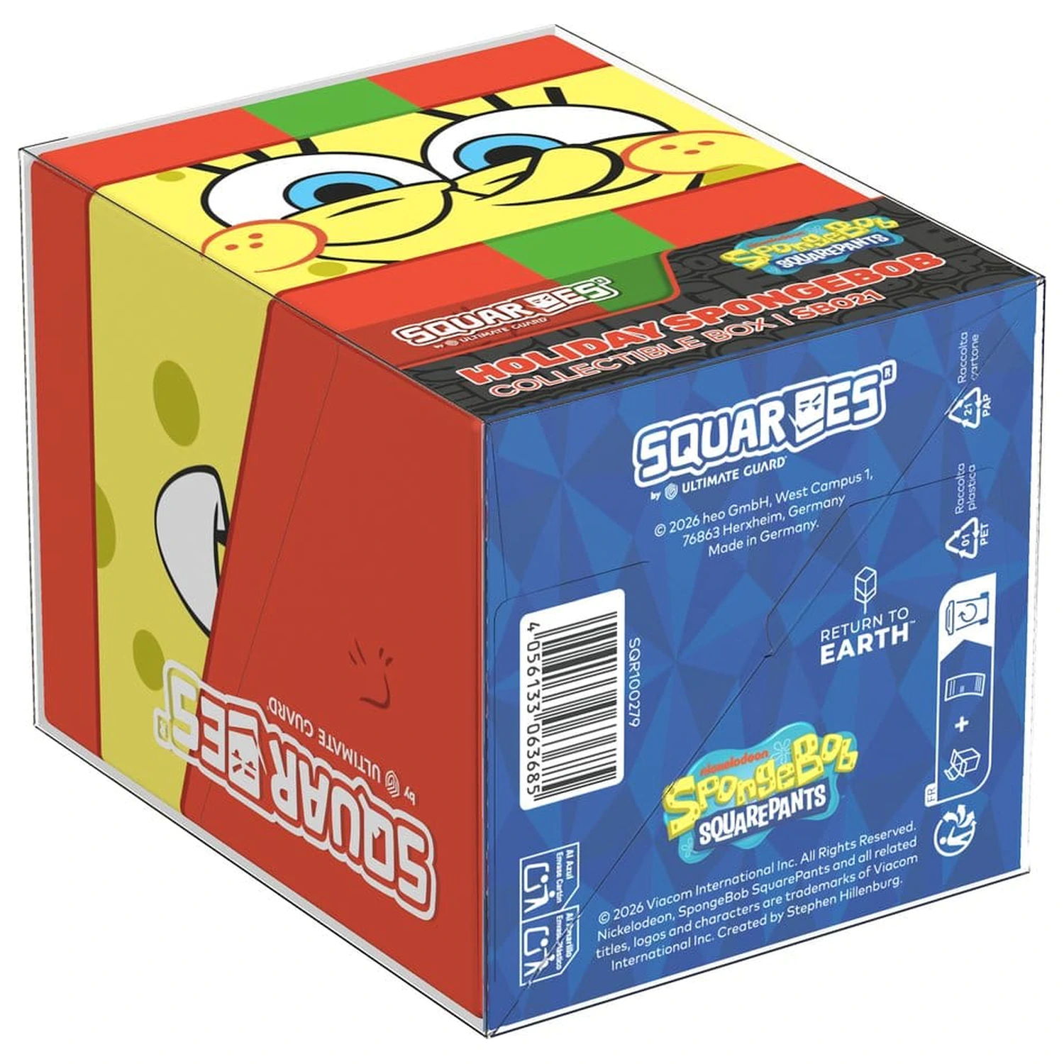 Squaroes Squaroe Schwamm SpongeBob SquarePants™ SB021 - Holiday SpongeBob Produktfoto