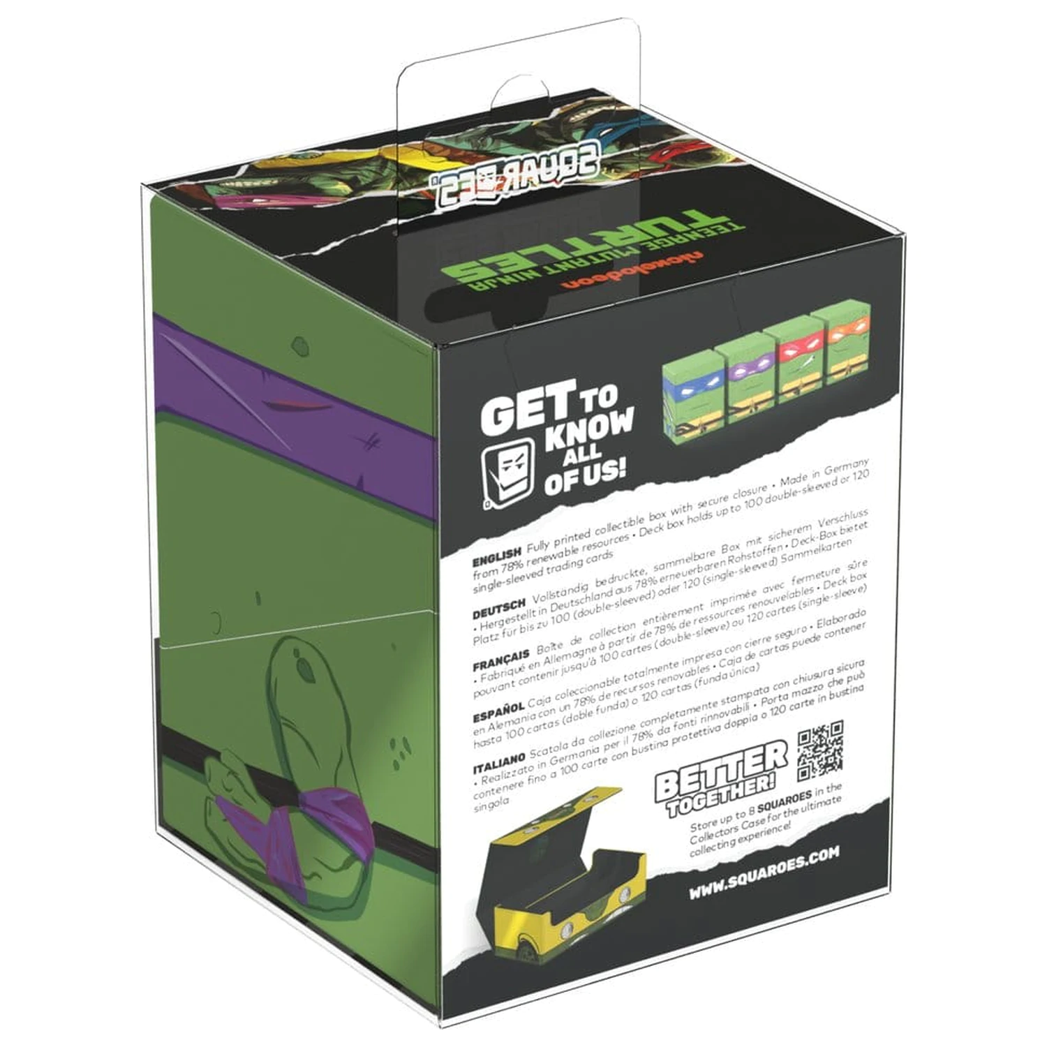 Squaroes Squaroe Teenage Mutant Ninja Turtles NT015 – Action Modus Donatello Produktfoto