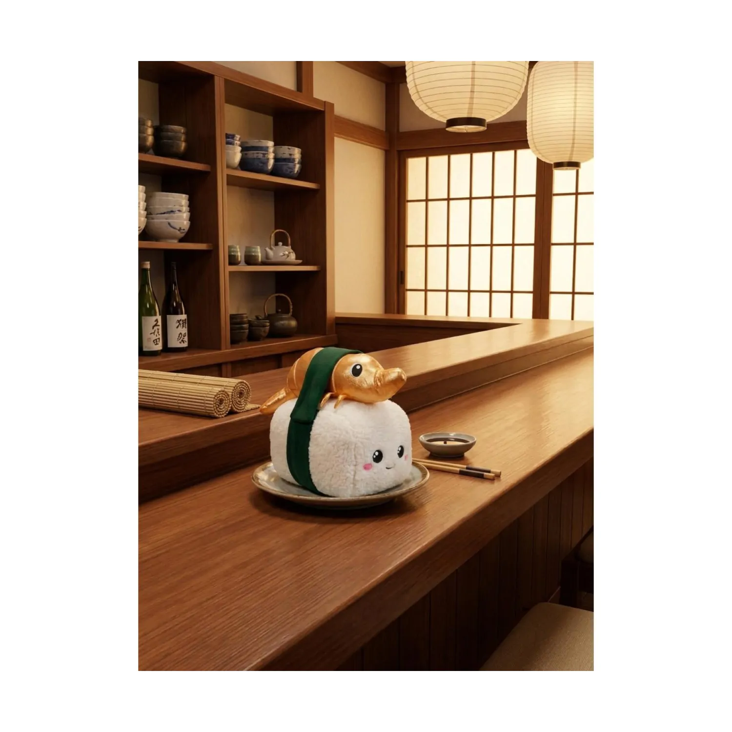 Squeezlings Plüsch Niko Nigiri 20 cm Produktfoto