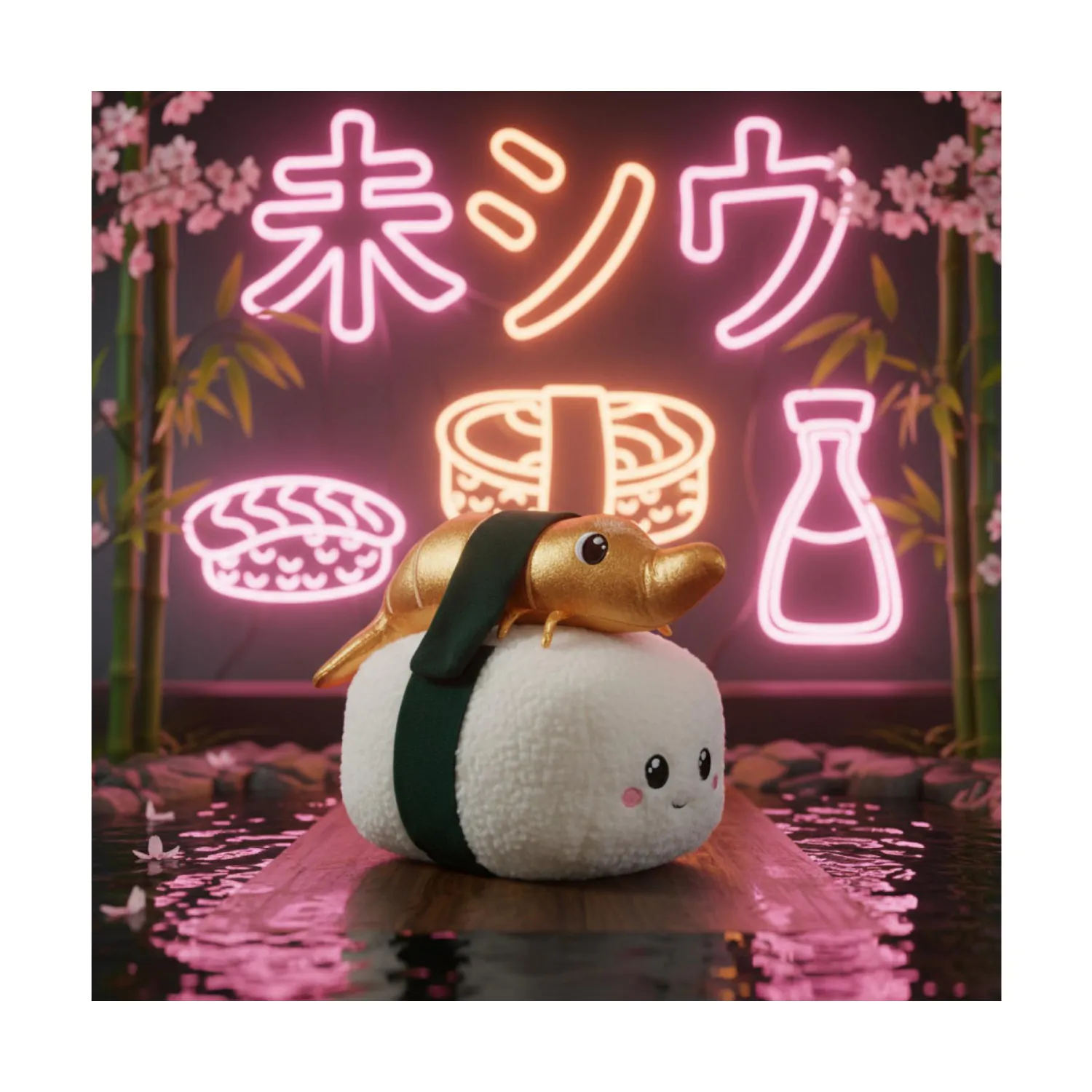 Squeezlings Plüsch Niko Nigiri 20 cm Produktfoto
