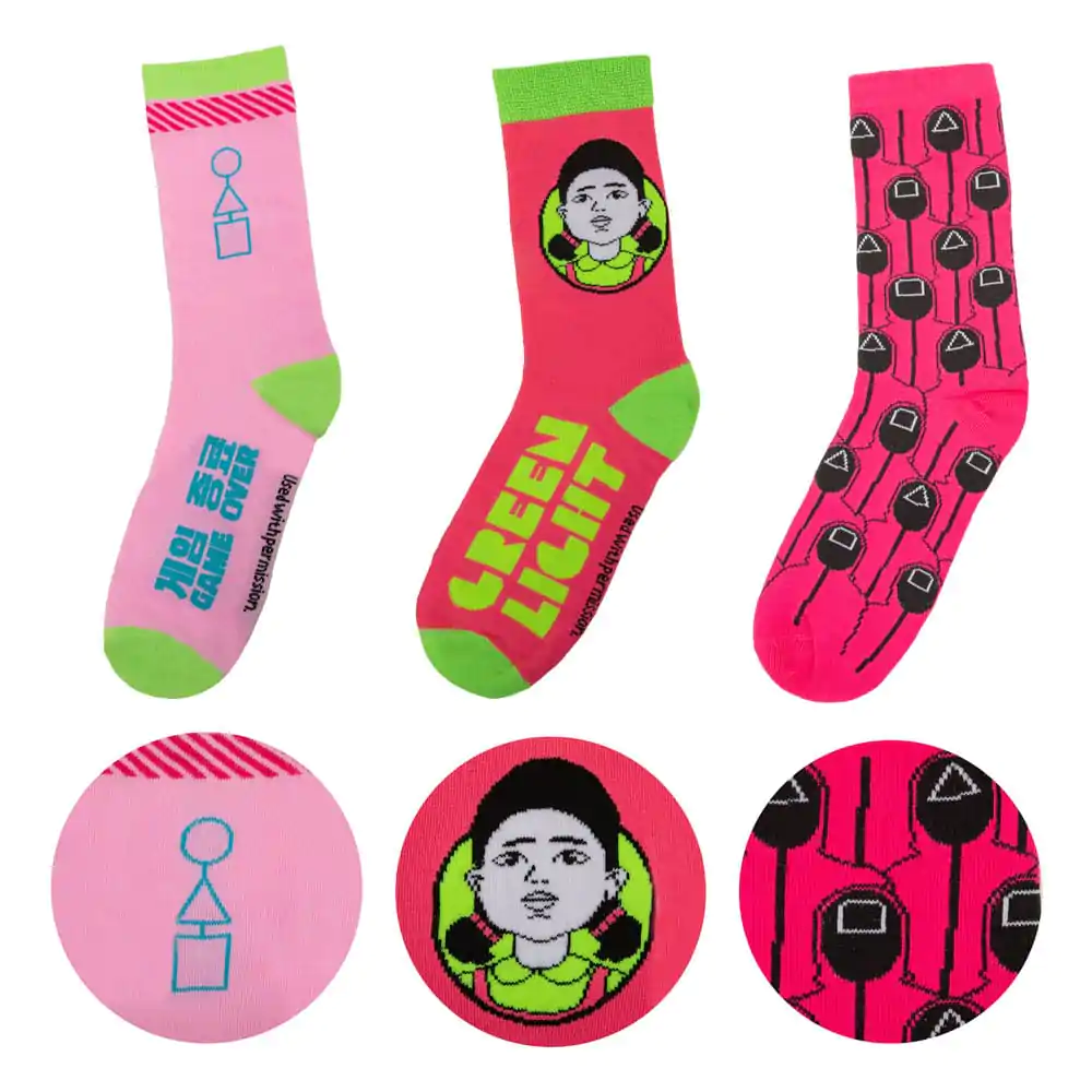 Squid Game Socken 3er-Pack Produktfoto