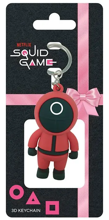 Squid Game 3D Gummi-Schlüsselanhänger Circle Guard 6 cm Produktfoto