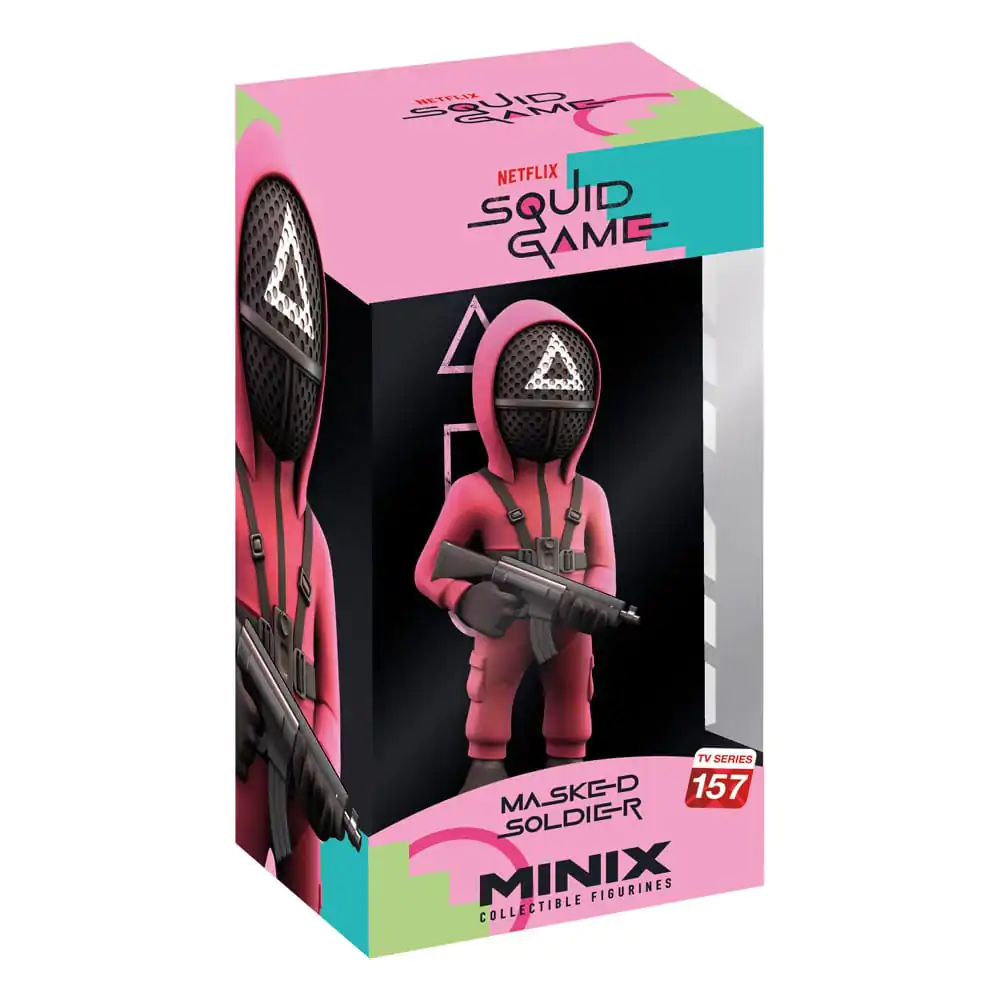 Squid Game Minix Figur Maskierter Dreieck Wache 12 cm Produktfoto
