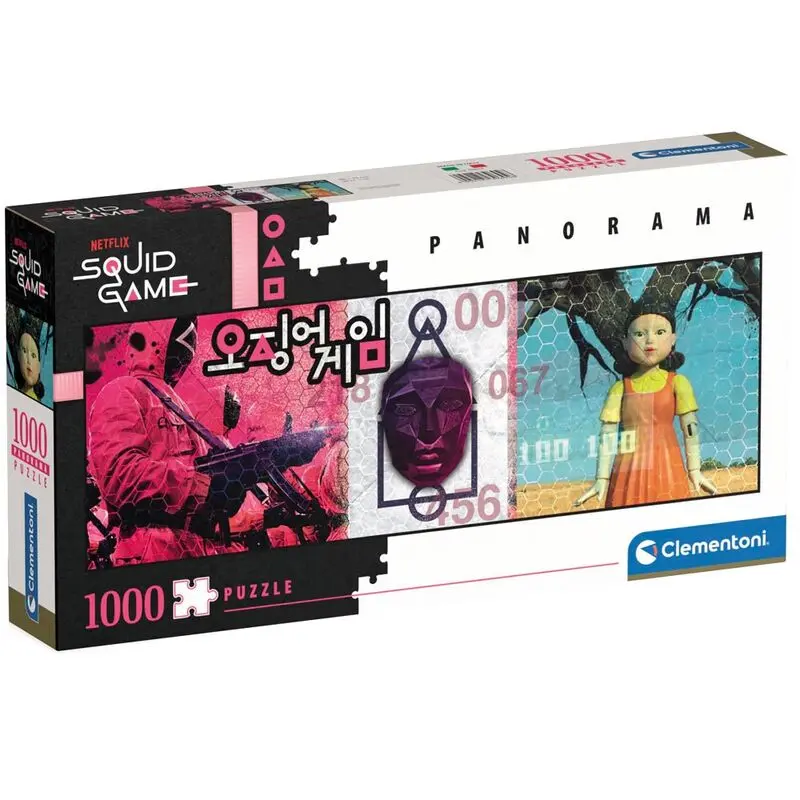 Squid Game panorama puzzle 1000St Produktfoto