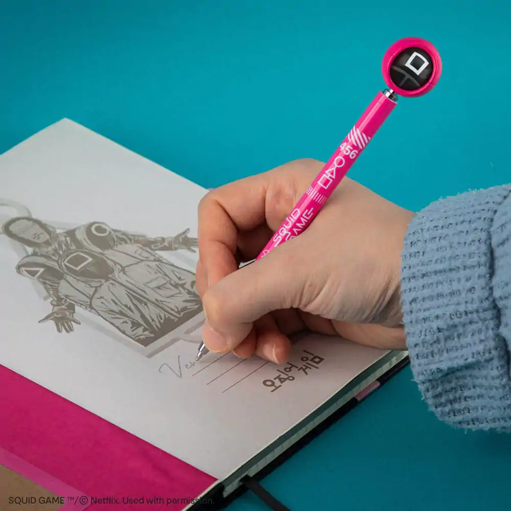 Squid Game Kugelschreiber mit Topper Guards Produktfoto