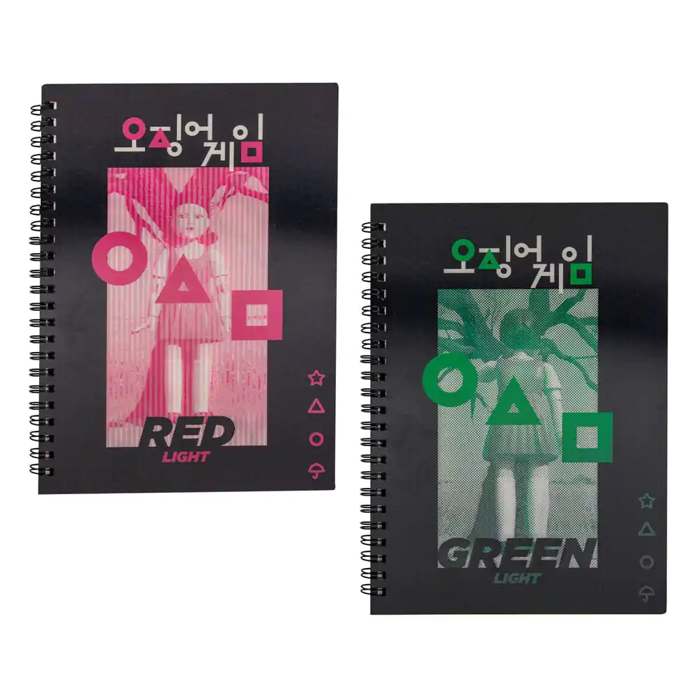 Squid Game Notizbuch Red light, green light Produktfoto