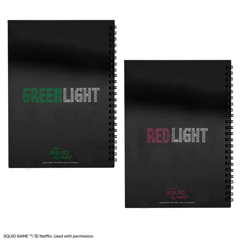 Squid Game Notizbuch Red light, green light Produktfoto