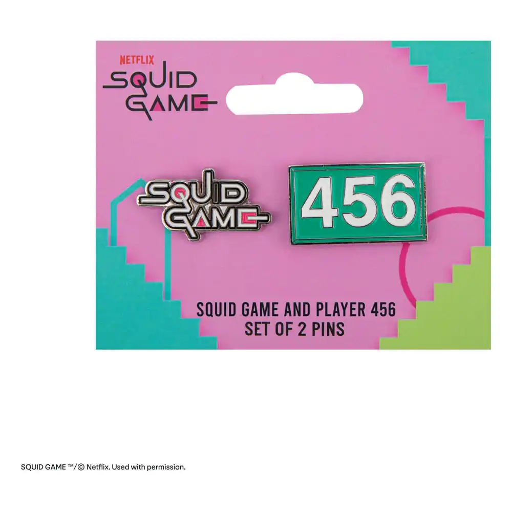 Squid Game Ansteck-Pins 2er-Pack  Squid Game & Player 456 Produktfoto