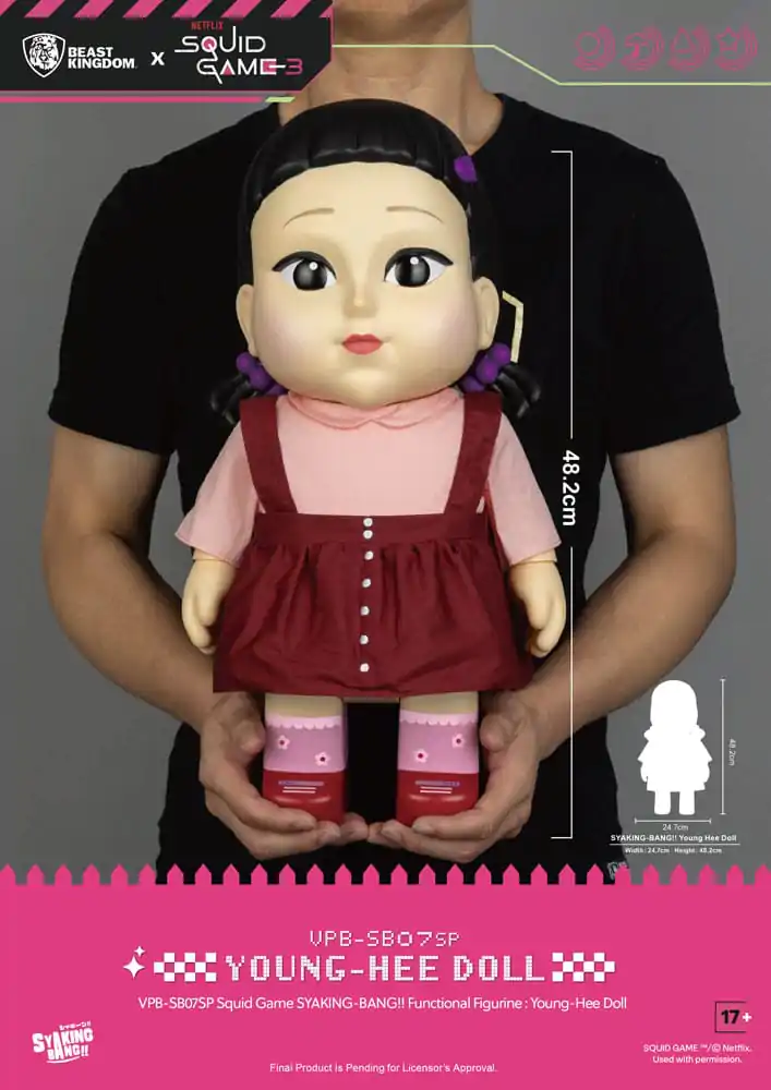 Squid Game Syaking Bang Figur/Sparbüchse Young-Hee Puppe Season 3 48 cm Produktfoto