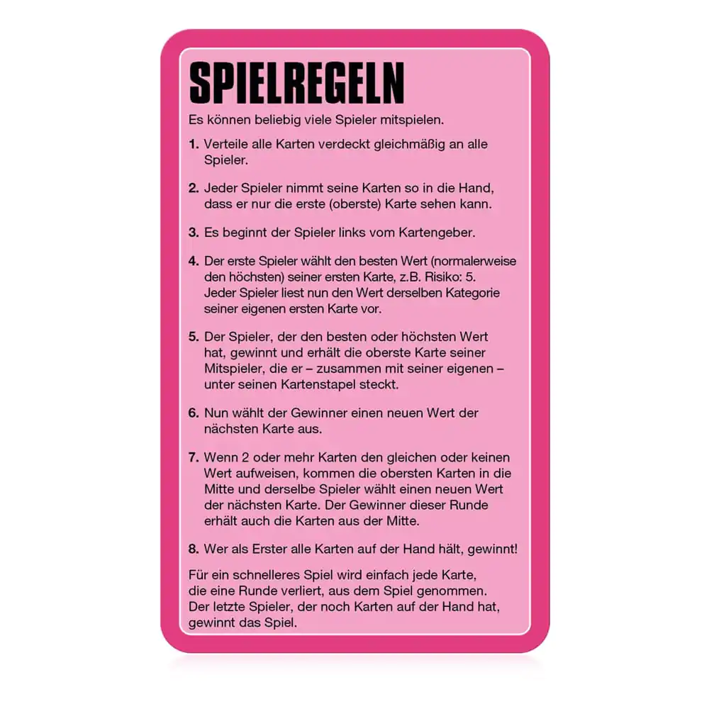 Squid Game Card Game Top Trumps Collectables Deutsche Version Produktfoto