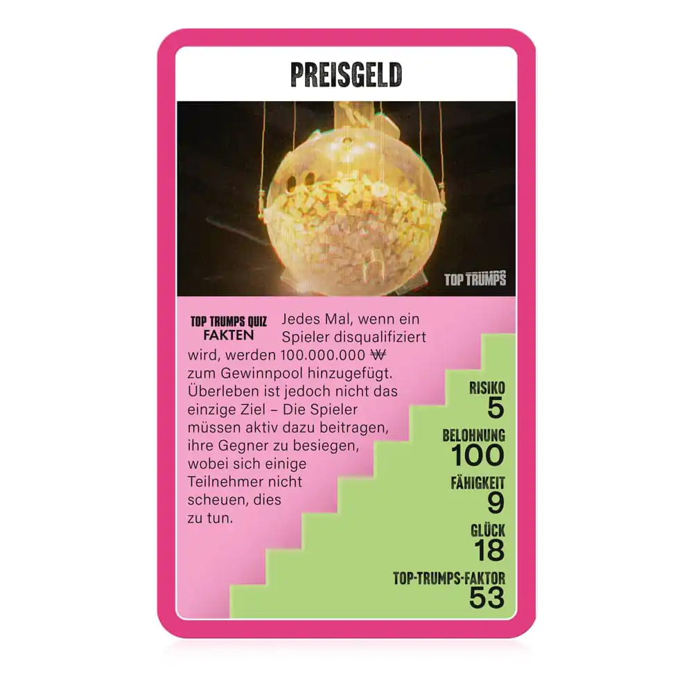 Squid Game Card Game Top Trumps Collectables Deutsche Version Produktfoto