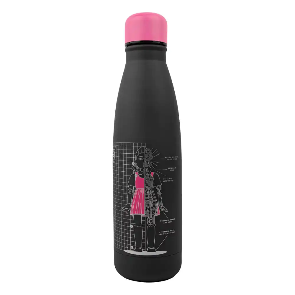 Squid Game Thermosflasche Young-hee Blue & Black Print Produktfoto