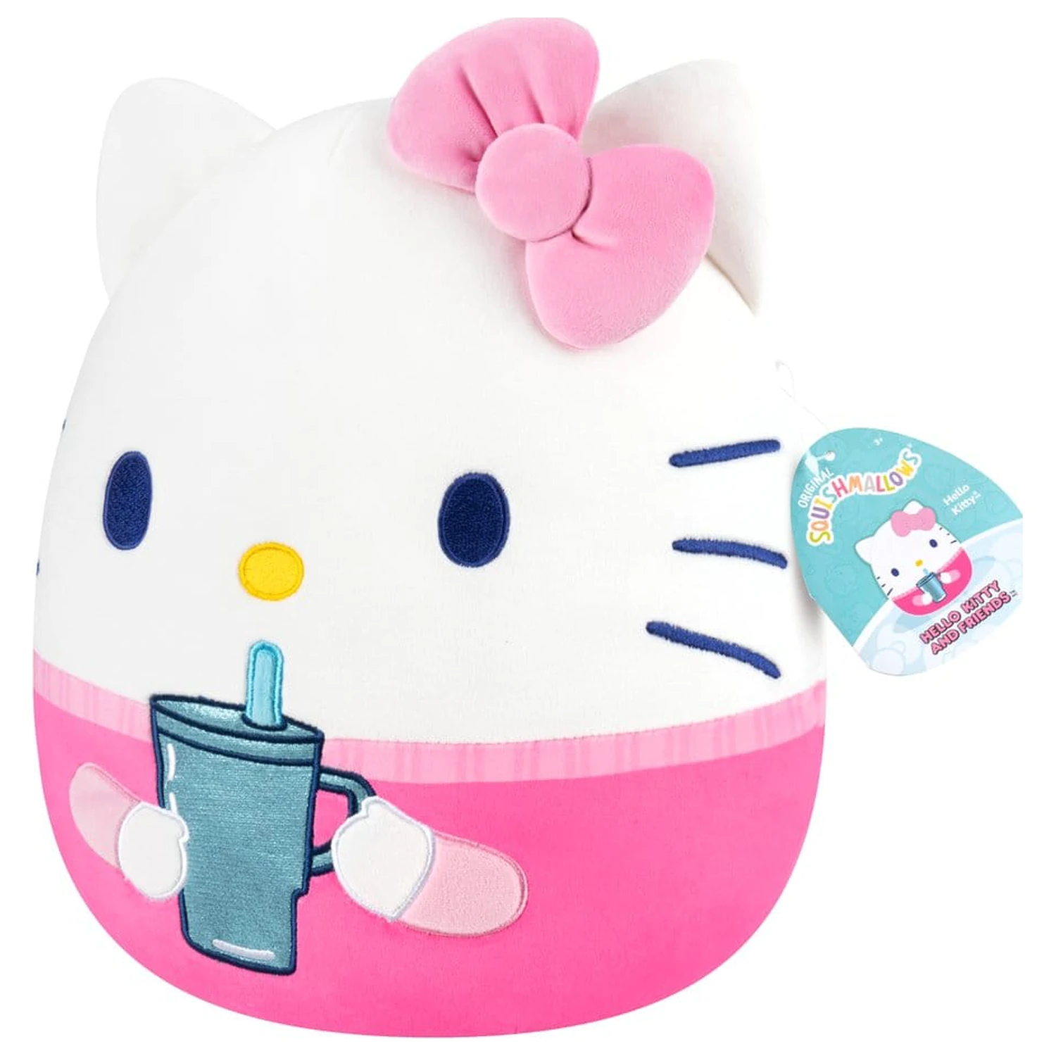 Squishmallows Hello Kitty and Friends Plüsch Hello Kitty Tasse 30 cm Produktfoto