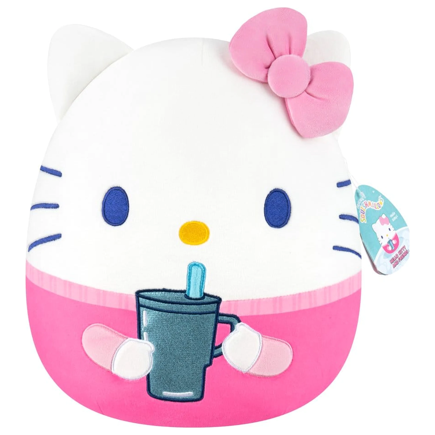 Squishmallows Hello Kitty and Friends Plüsch Hello Kitty Tasse 30 cm Produktfoto