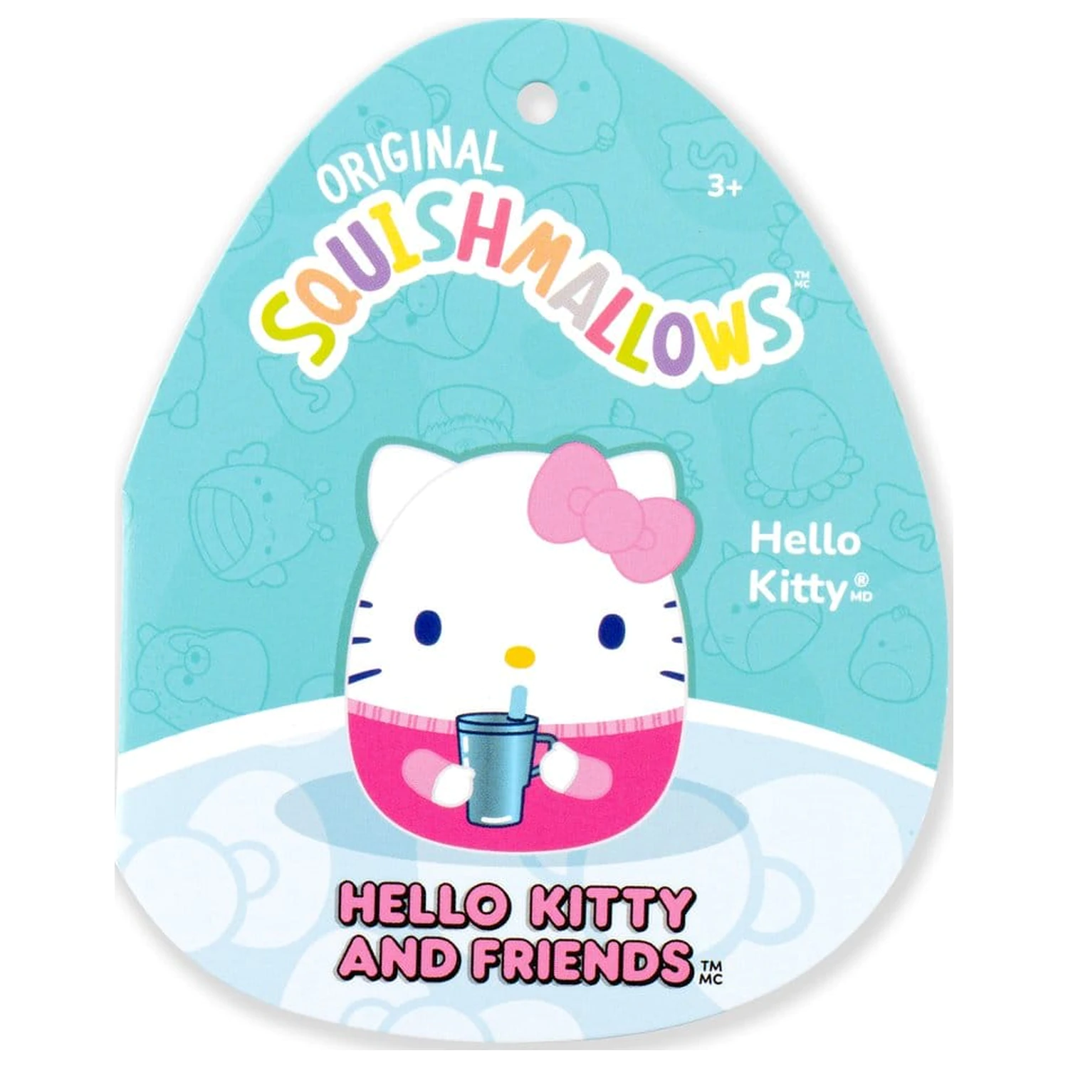 Squishmallows Hello Kitty and Friends Plüsch Hello Kitty Tasse 30 cm Produktfoto