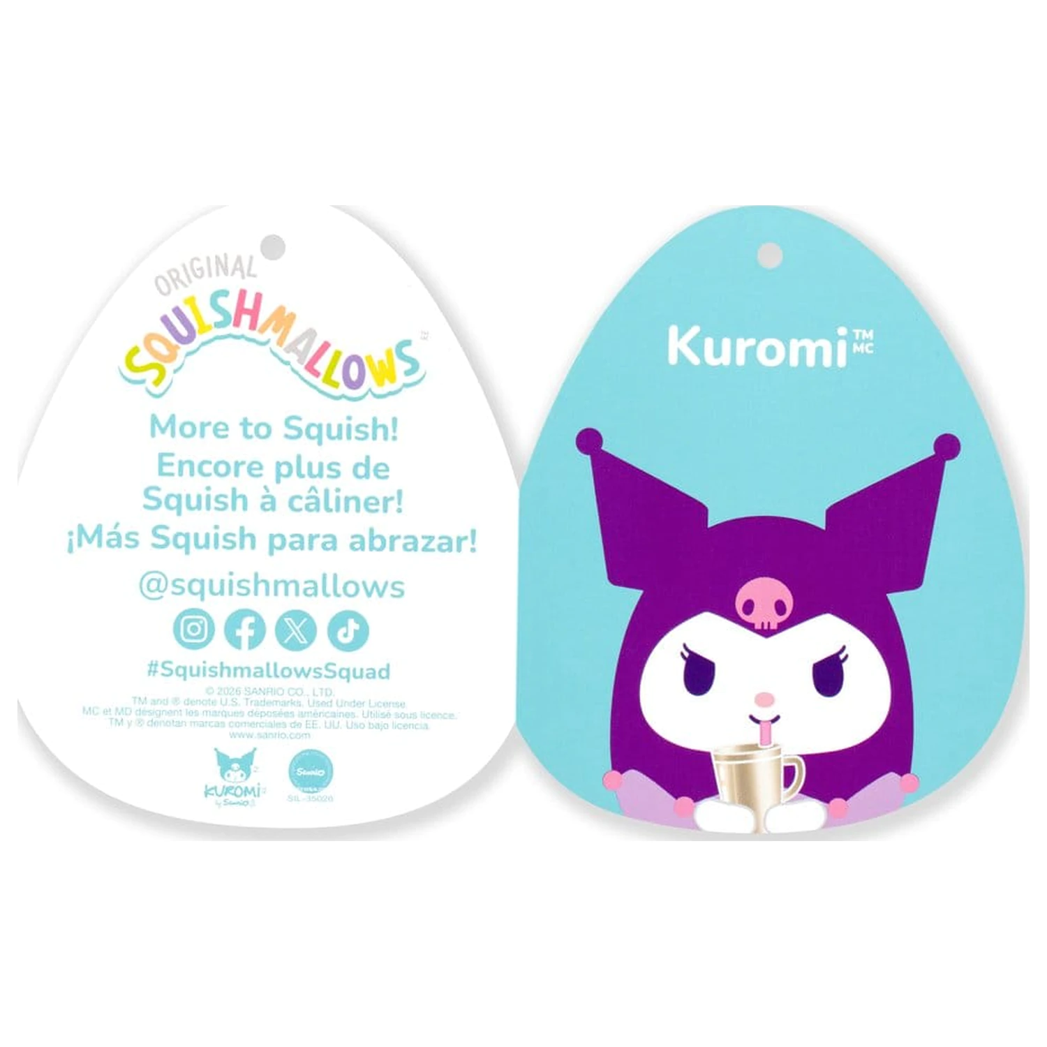 Squishmallows Hello Kitty and Friends Plüsch Kuromi Cup 30 cm Produktfoto