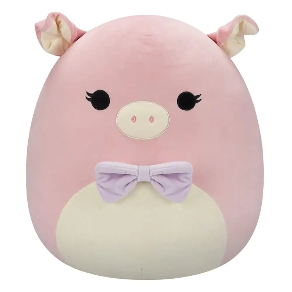 Squishmallows Plüschfigur Pink Pig with Purple Bow Tie Hettie 50 cm Produktfoto