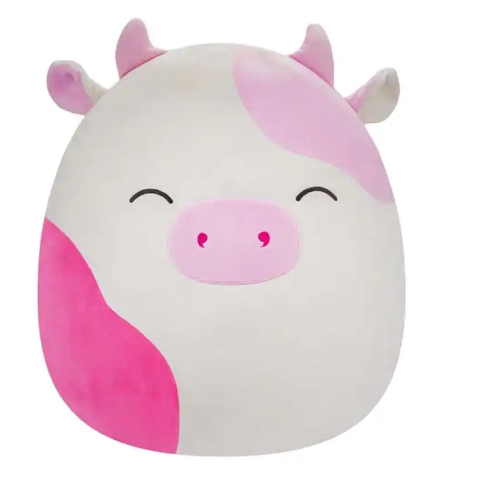 Squishmallows Plüschfigur Pink Spotted Cow with Closed Eyes Caedyn 40 cm Produktfoto