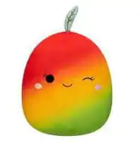 Squishmallows Plüschfigur Ximena Red, Yellow and Green Winking Mango 40 cm Produktfoto