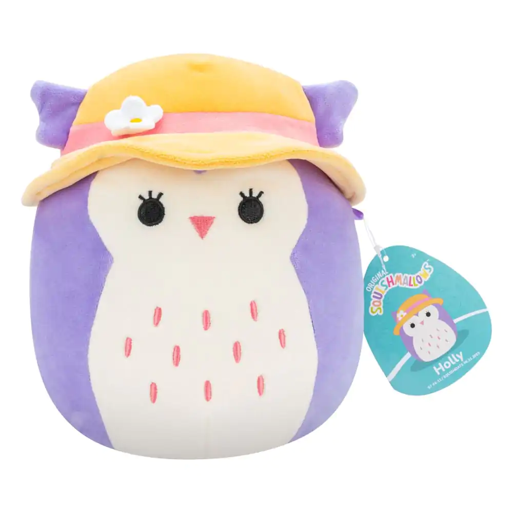 Squishmallows Plüschfigur Purple Owl with Sun Hat Holly 18 cm termékfotó