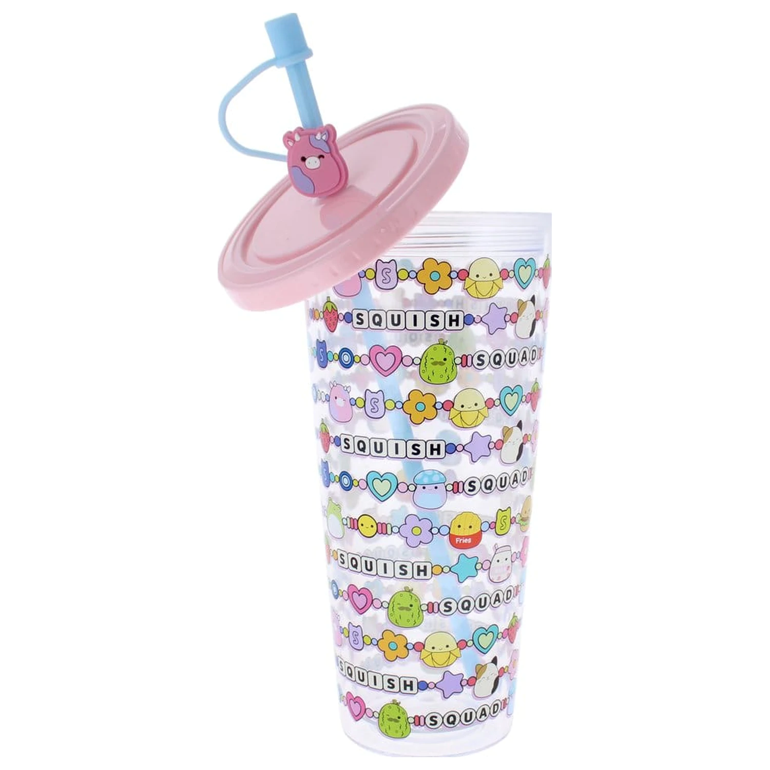 Squishmallows Becher mit Strohhalm Squish Squad 700 ml Produktfoto