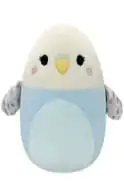 Squishmallows Plüschfigur Tycho Blue and White Parakeet 20 cm Produktfoto
