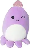 Squishmallows Plüschfigur Violet the purple Octopus with Crown 20 cm Produktfoto