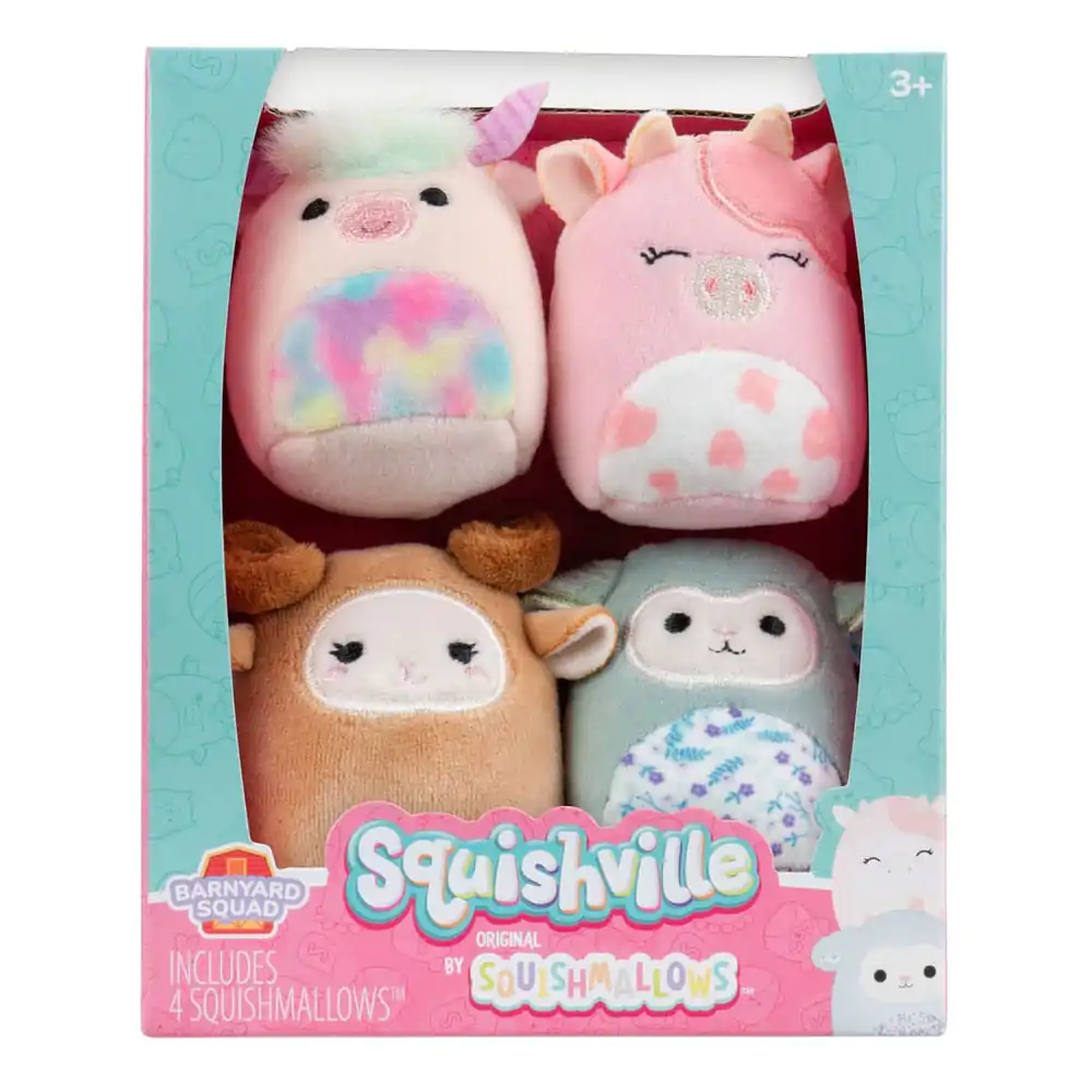 Squishville Mini Squishmallows Plüschfiguren 4er-Pack Barnyard Squad 5 cm termékfotó