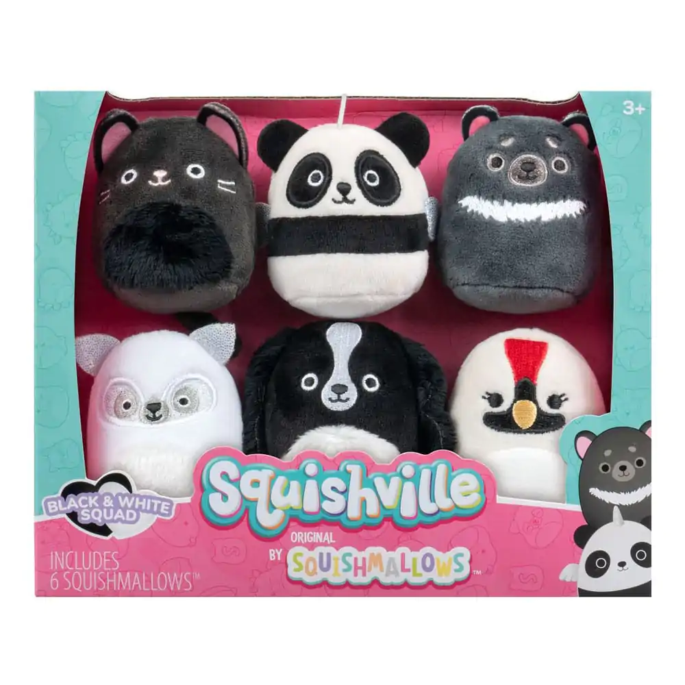 Squishville Mini Squishmallows Plüschfiguren 6er-Pack Black & White Squad 5 cm termékfotó